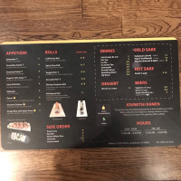 Jounetsu Ramen menu