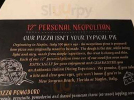 Pizza Pomodoro menu