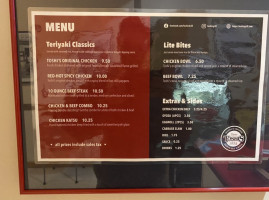 Toshi's Teriyaki Grill menu