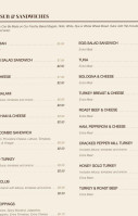 Bagel Express menu