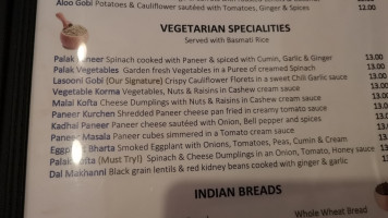 Bombay Flame Healthy Thousand Flavors menu