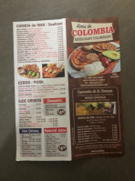 Aires De Colombia menu