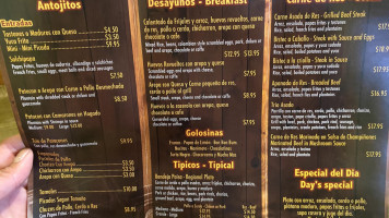 Asados Dona Flor menu