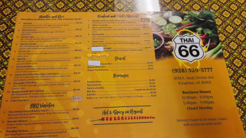 Thai 66 menu