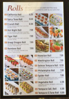 Yasai Japanese Grill menu