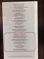 Allegro menu