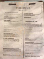 The Rock Food Friends menu