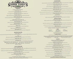 Napper Tandy's Public House And menu