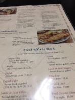 The Fish House menu