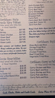 Harry Singh's Original Caribbean menu