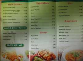 Punjab Kabab And Sweets menu