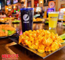 Hero's Sports Grill Entertainment Center food