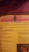 Taco Loco Cantina Grill menu