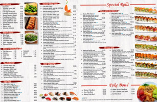 Hachi Sushi Hibachi Poké menu