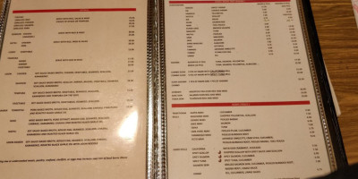 Amakai Japanese Cuisine menu