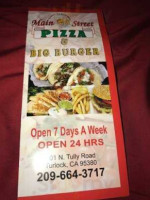 Main Street Pizza And Big Burger inside