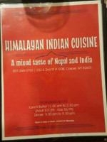 Himalayan Indian Cuisine Market Square Building menu