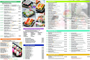 Osaka Sush Fresh Fruit Smoothies menu