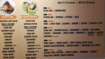 Poke Sushi Roll inside