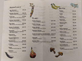 Shiki Japanese menu