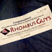 Rhombus Guys menu