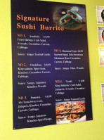 Sushi Secrets menu