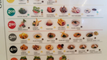 Genki Sushi menu