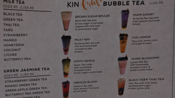 Kin's Asian Street Food menu