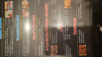 Sushi Holic menu