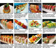 Yama Sushi Izakaya menu