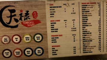 Fuku-sushi menu