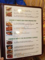 Kabab N Tikka menu