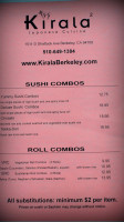Kirala 2 menu