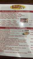 La Villa De Don Pollo menu