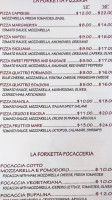 La Forketta Italian menu