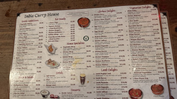 Kennedy's Irish Pub And Indian Curry House menu