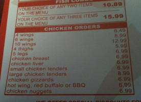 Jj Fish Chicken menu