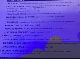 Kona Grill menu