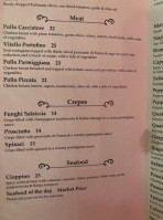 La Vita E Bella menu