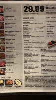 Izziban Sushi And Bbq menu