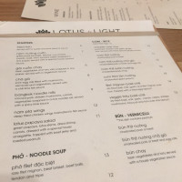 Lotus And Light menu
