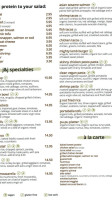 Treesome Natural Food Cafe menu