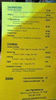 Juicy Pig Barbecue menu