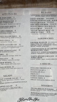 Khyber Pass Pub menu