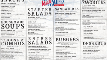 Maggie Bluffs menu