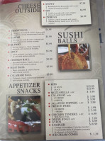 Sahori Sushi Wings menu
