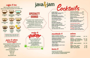 Java Jam menu