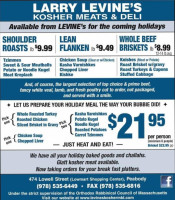 Larry Levine's Kosher Meats And Deli inside