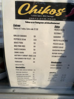 Chikos menu
