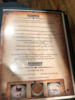Buster's Saloon menu